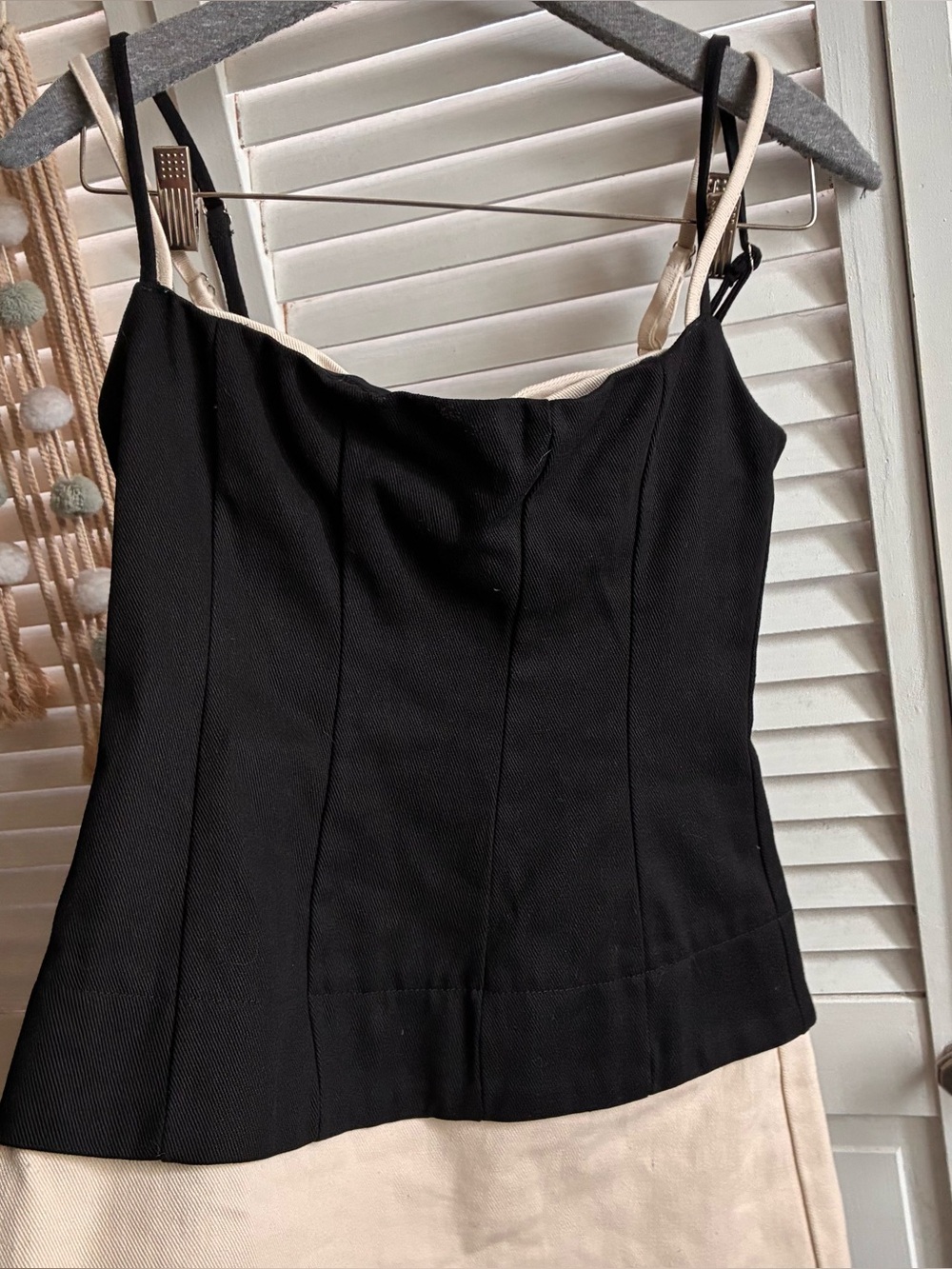 Princess Polly Mariselle Layered Corset Mini Dress Black and Cream| 2 - Picture 5 of 6